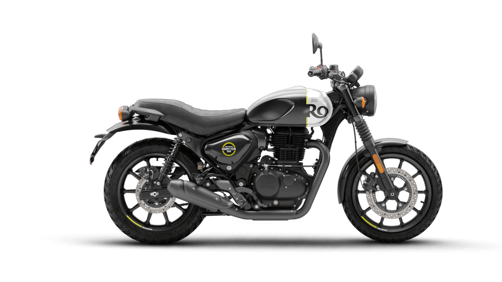 Royal Enfield Hunter 350 "Carrier targa posteriori" Black -RAQ00265/C
