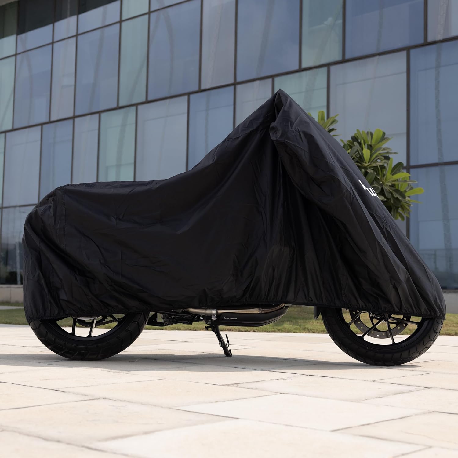 Royal Enfield 1990642 Bike Cover, Water Resistant, Black, Compatible for all the models of Royal Enfield