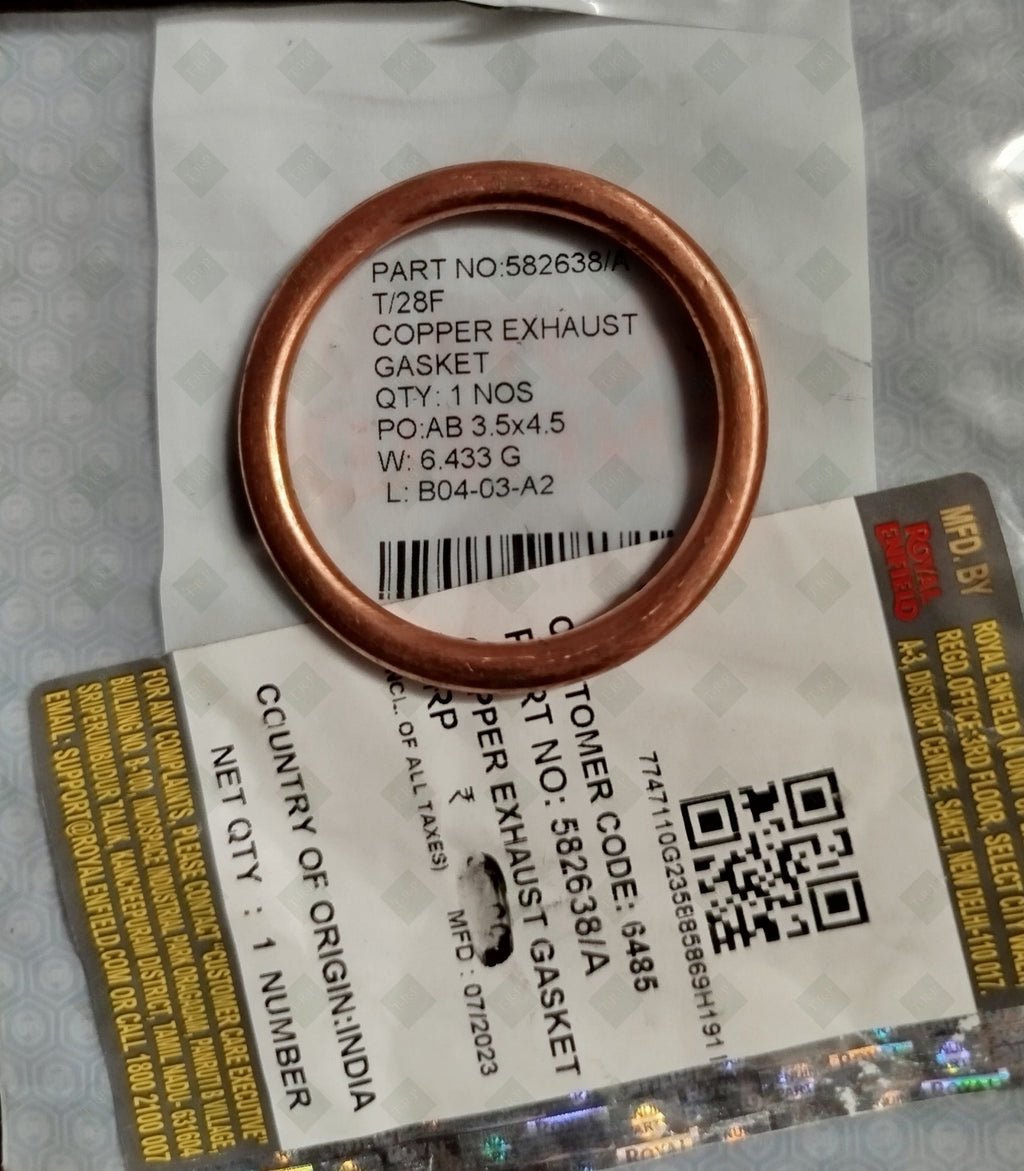 Gasket exhaust- Original Royal Enfield- 582638/A - THEROYALPARTS