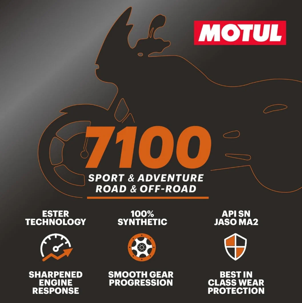 MOTUL 15W-50 - 10W-50 - 7100 - 100% synthetic oil