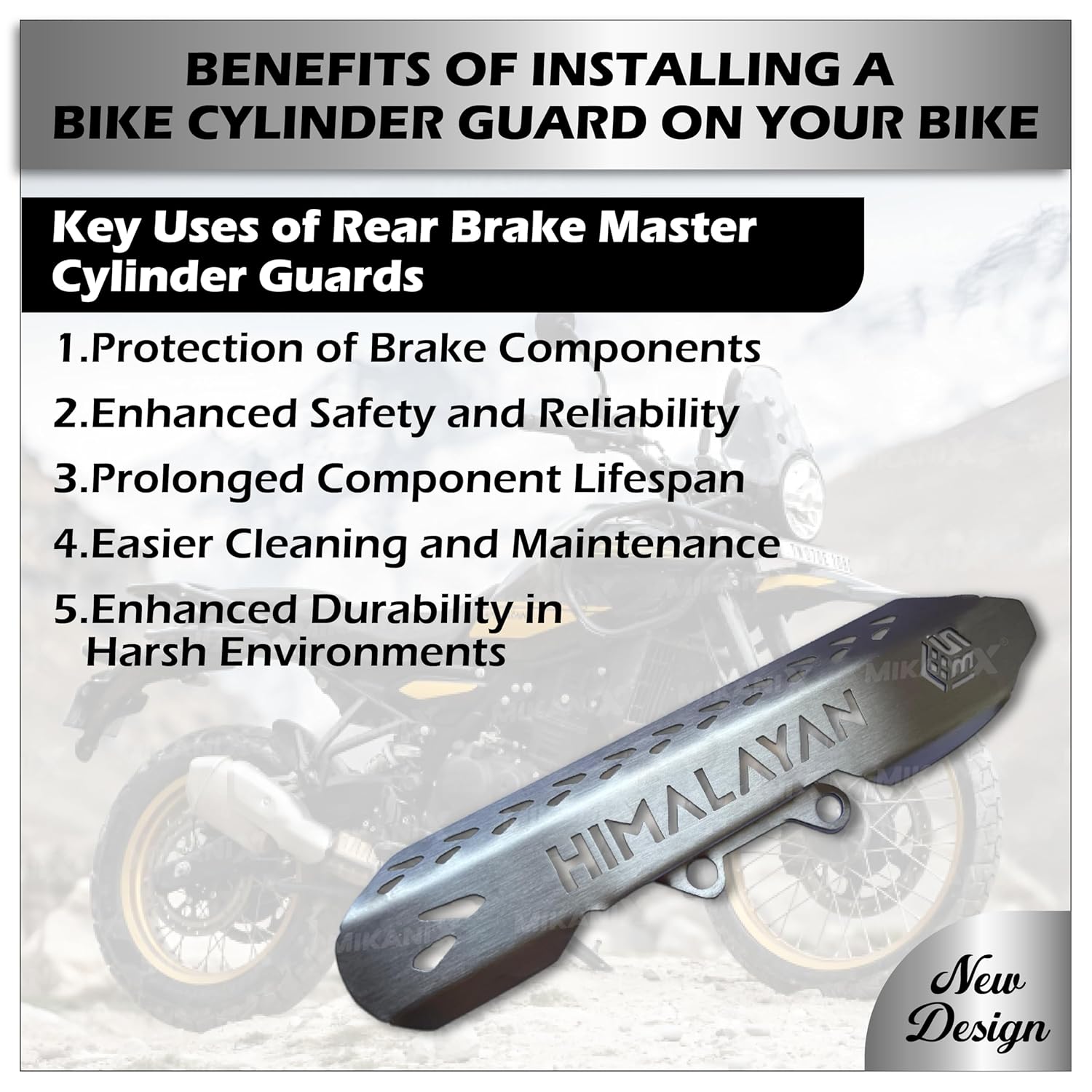 Rear Brake Pump Guard for Royal Enfield Himalayan 450