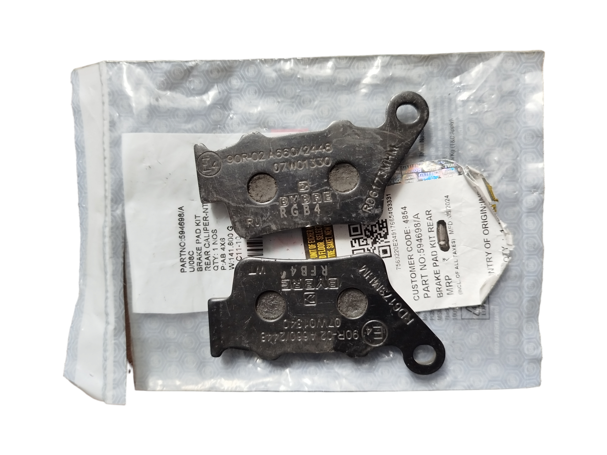 Royal Enfield Set pastiglie freni posteriore- 594698/A