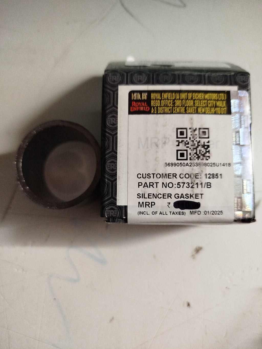 GUARNIZIONE collettore scarico originale Royal Enfield -573211/B